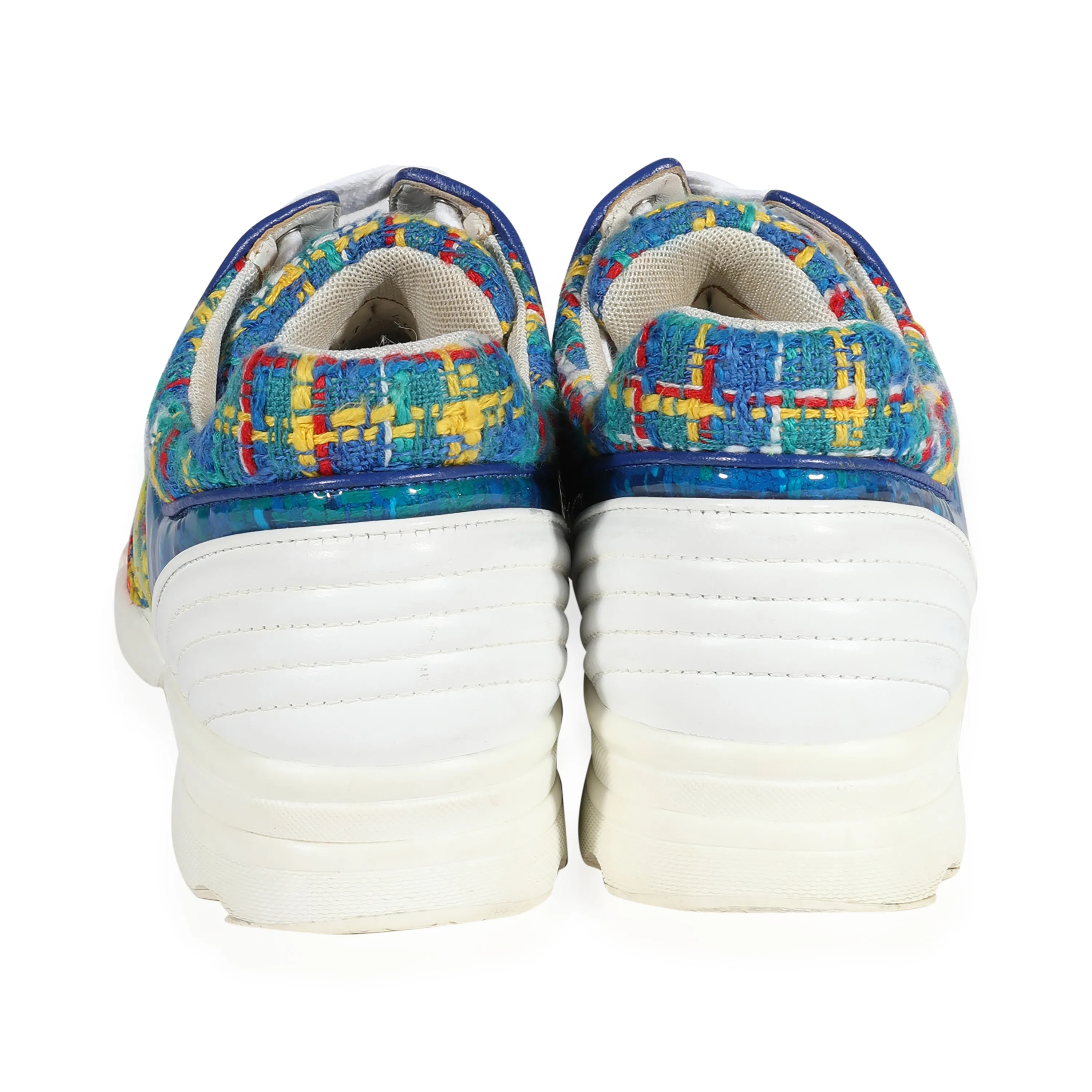 17S Multicolour PVC Tweed Sneakers 40.5