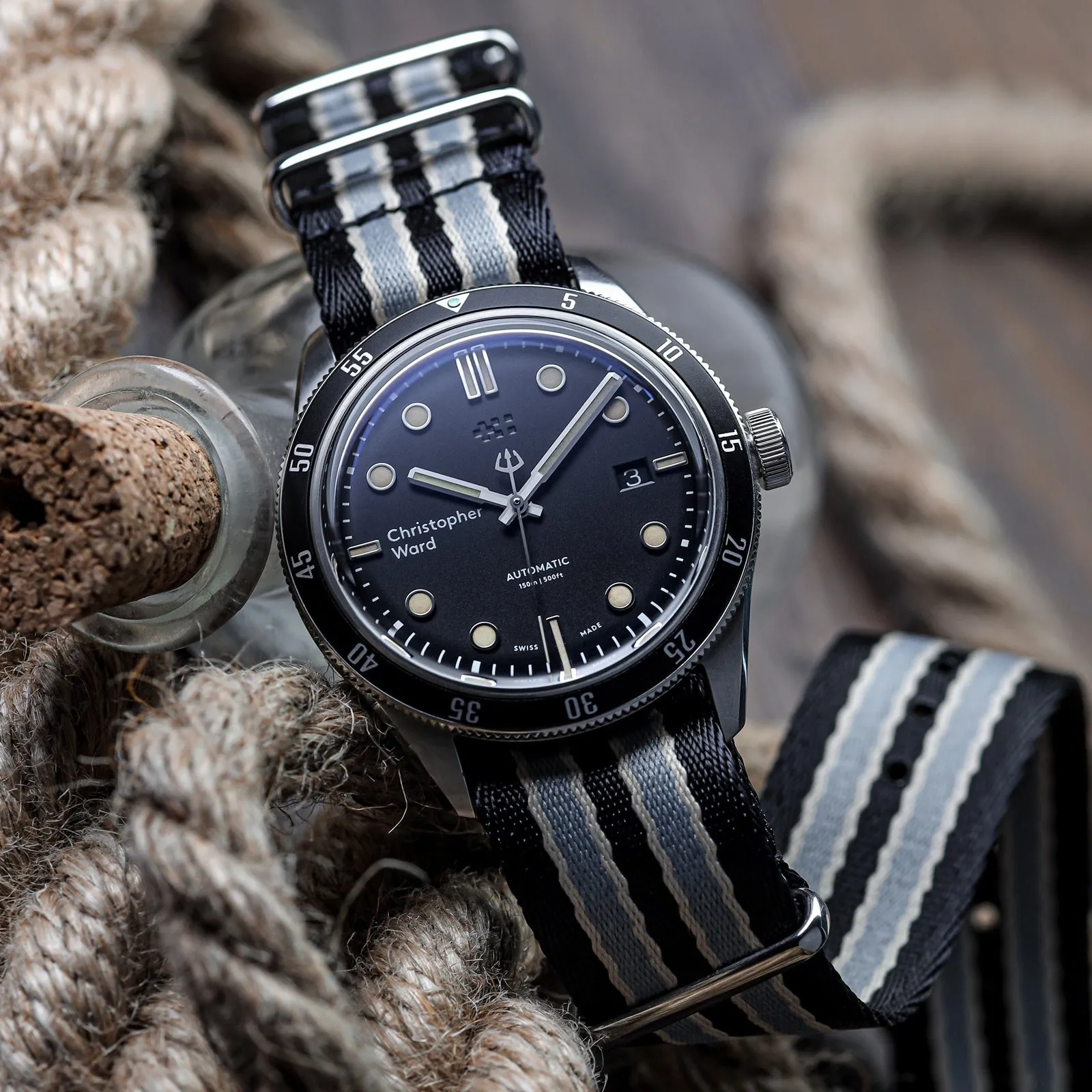 1973 British Military Watch Strap: ARMOURED - No Time Bond, Polished