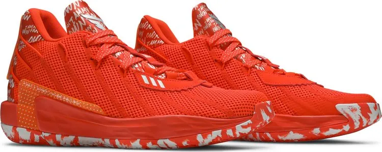 Adidas Dame 7 'I Am My Own Fan - Solar Red' Sneakers, Orange