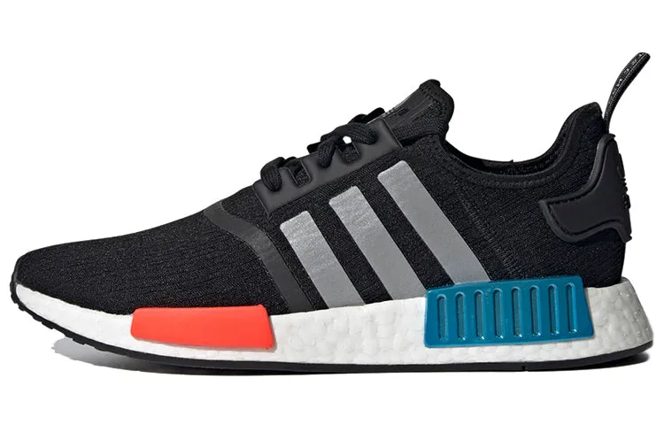 Adidas NMD R1 sneakers, black/red/blue