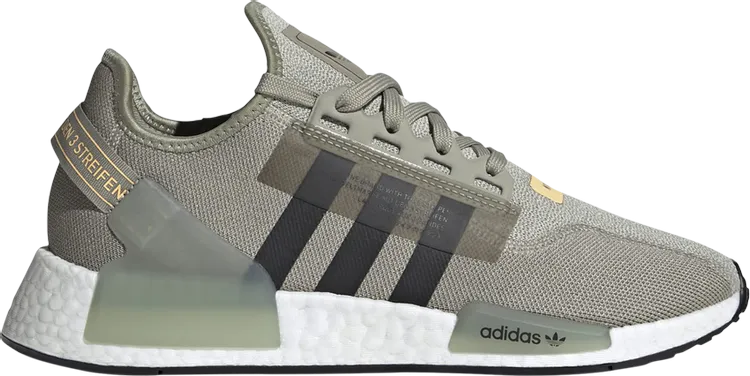 Adidas NMD_R1 V2 'Feather Gray Black' sneakers, gray