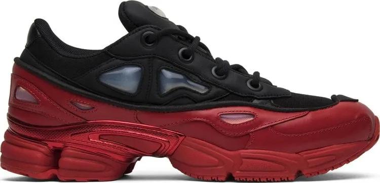 Adidas Raf Simons x Ozweego 3 'Core Black Scarlet' sneakers, black