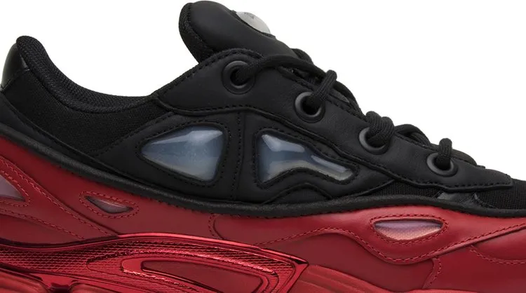 Adidas Raf Simons x Ozweego 3 'Core Black Scarlet' sneakers, black