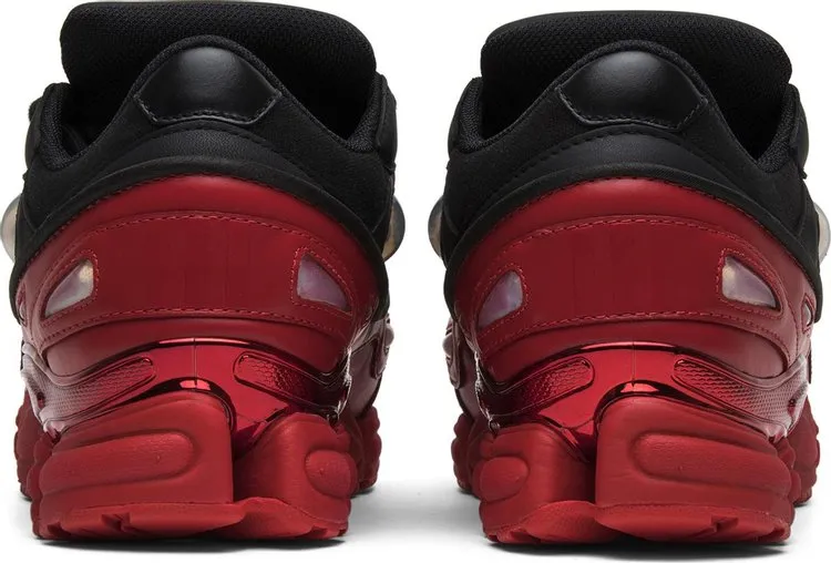 Adidas Raf Simons x Ozweego 3 'Core Black Scarlet' sneakers, black