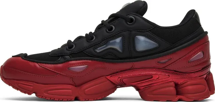 Adidas Raf Simons x Ozweego 3 'Core Black Scarlet' sneakers, black