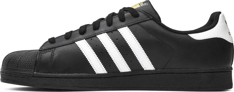 Adidas Superstar men's sneakers, black/white