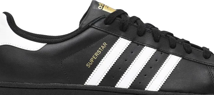 Adidas Superstar men's sneakers, black/white