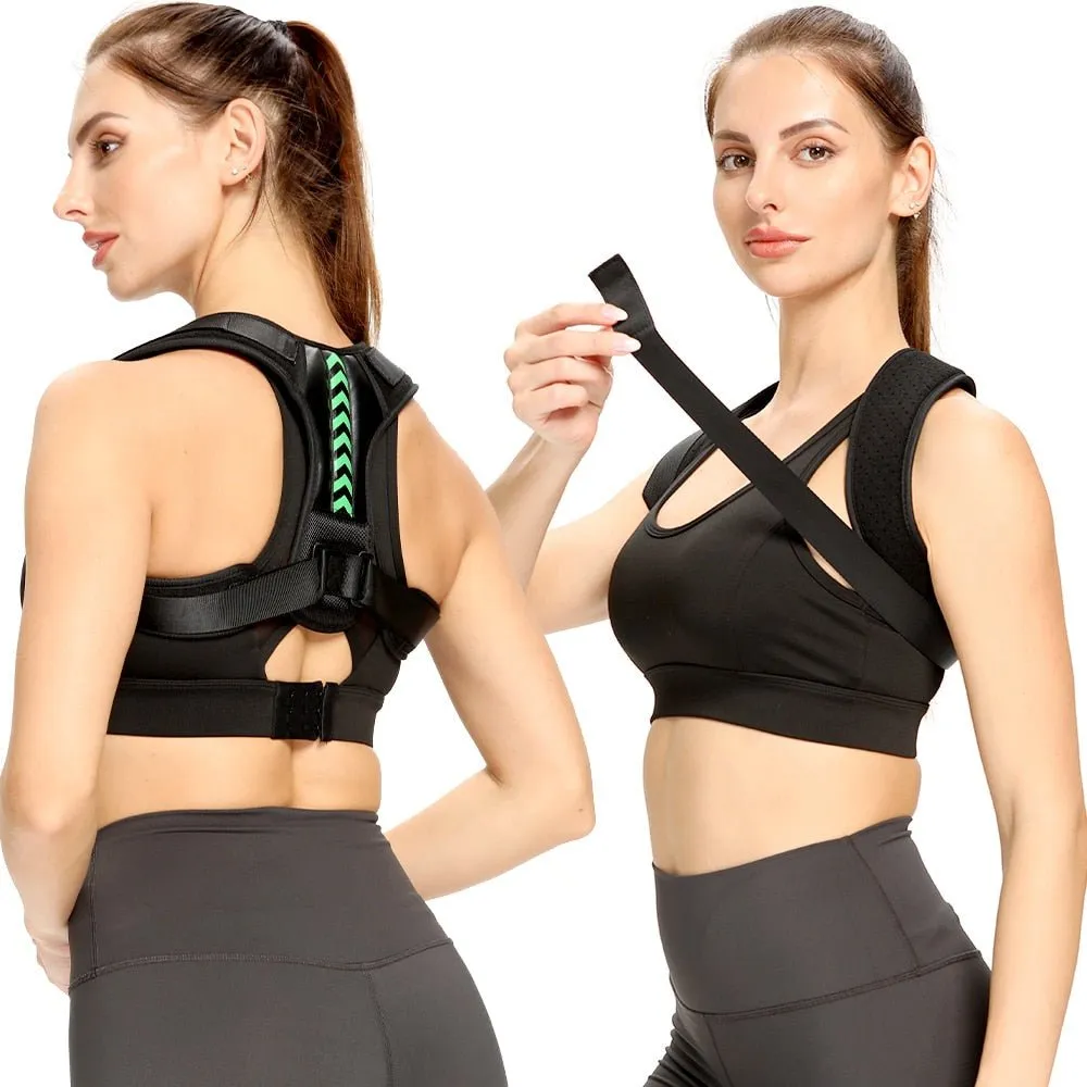 Adjustable Back Shoulder Posture Corrector For Clavicle Support, Pain Relief