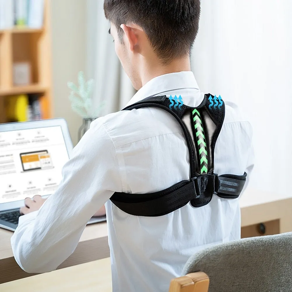 Adjustable Back Shoulder Posture Corrector For Clavicle Support, Pain Relief