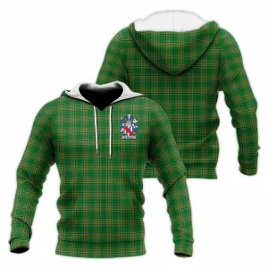 Annesley Irish Clan Tartan Knitted Hoodie with Coat of Arms