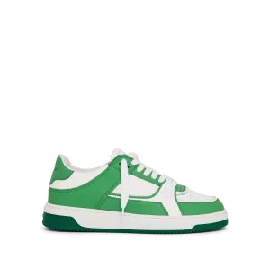 Apex Low Sneaker in Green/White