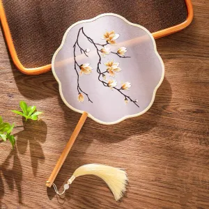 Apricot Chinese Classical Hand Fan