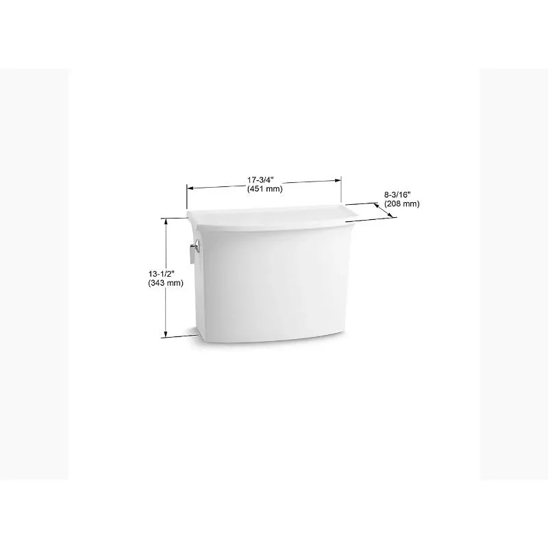 Archer Toilet Tank in White