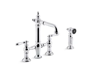 Artifacts Bridge Bar Kitchen Faucet in Polished Chrome