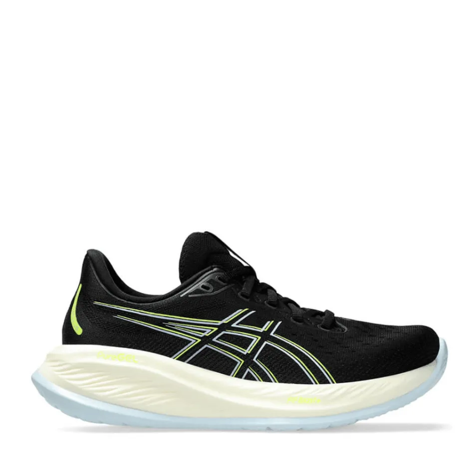 ASICS Gel-Cumulus 26 Women's Running Shoes AW24 Black/Safety Yellow