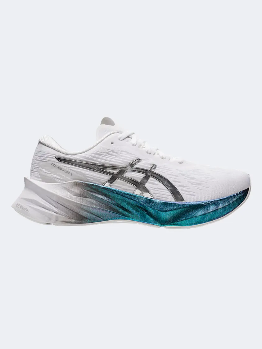 Asics Novablast 3 Platinum Women Running Shoes White/Silver