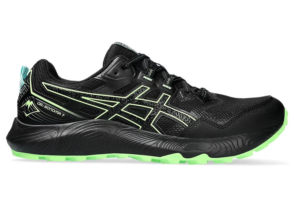 ASICS Sonoma 7 (Black/Illuminate Green) Mens