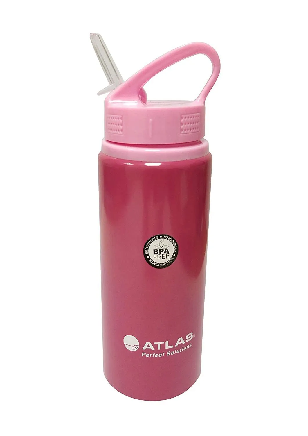 Atlas Water Bottle Sipper Aluminium 0.6 Liter Red