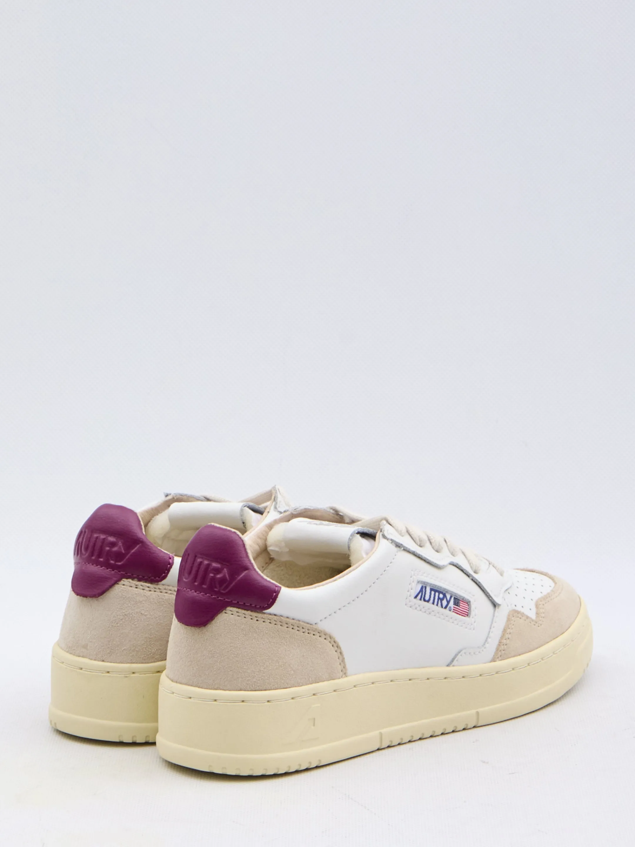 Autry Medalist Low Top Leather-Suede Sneakers