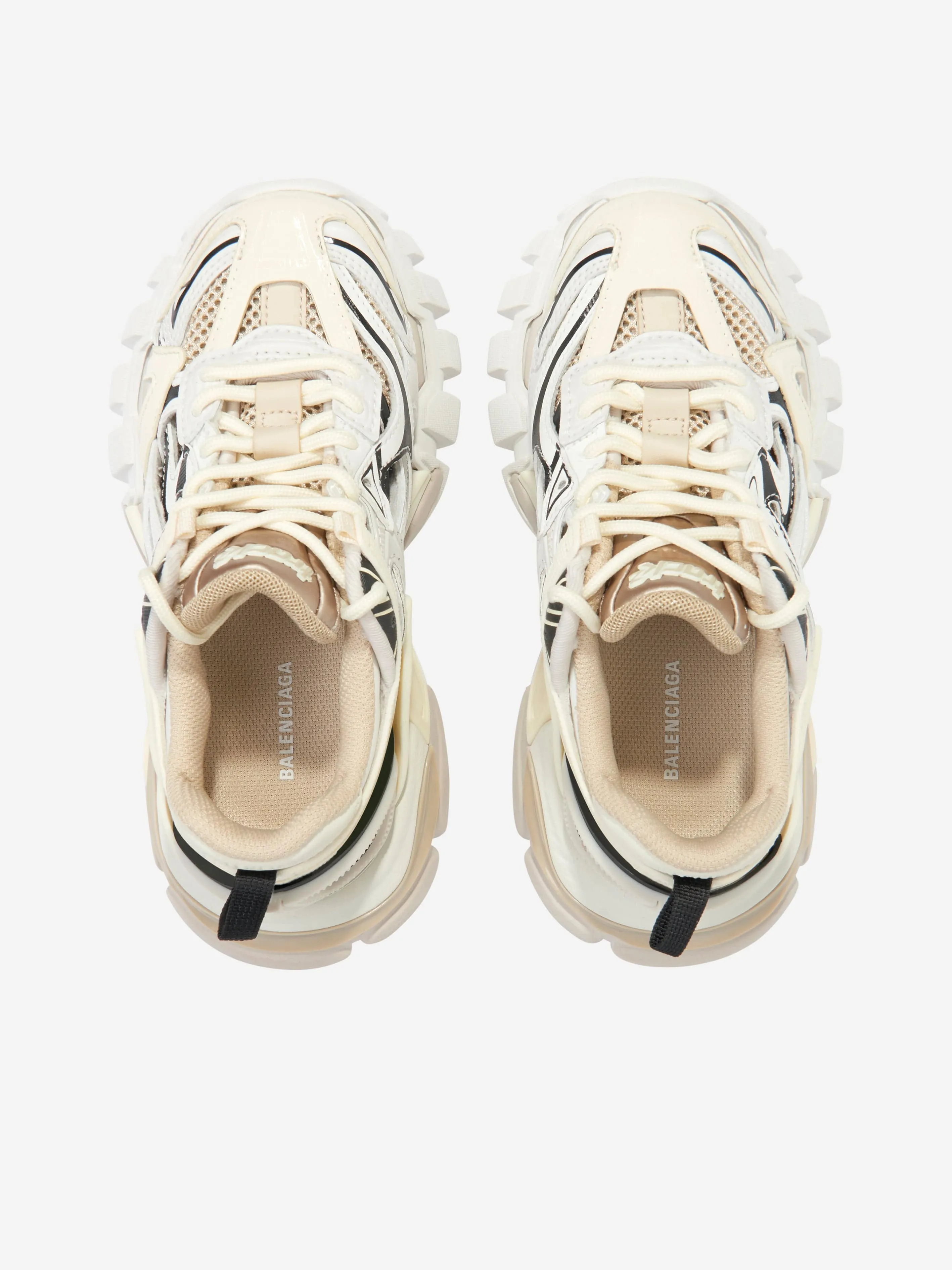 Balenciaga Kids Track 2 Trainers in Beige