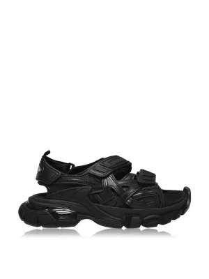 BALENCIAGA Track Logo Women's Black Sandals