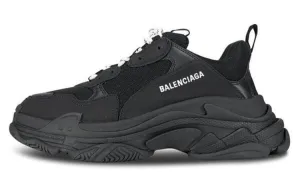 Balenciaga Triple S Black and White Laces