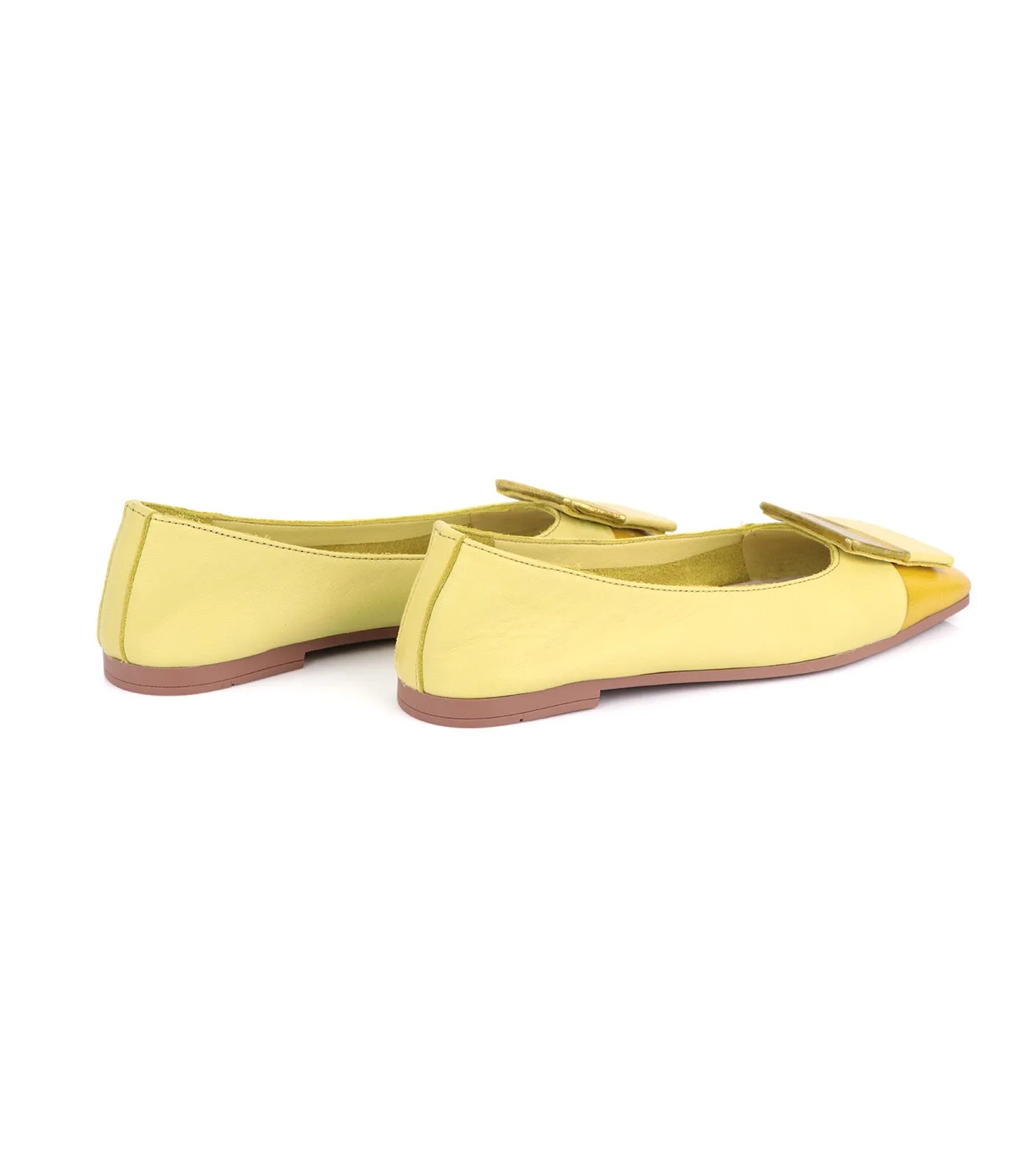 Ballet Flats Met Sunny Lime