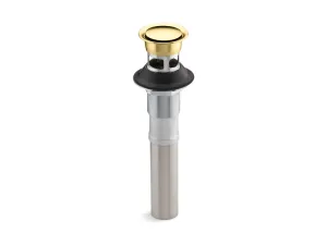 Bathroom Sink Pop-Up Clicker Drain in Vibrant Polished Brass (9.75" x 4.75" x 4")