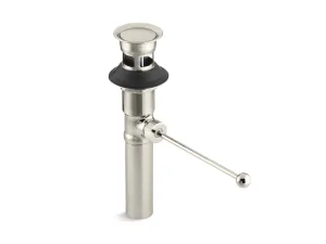 Bathroom Sink Pop-Up Clicker Drain in Vibrant Polished Nickel with Overflow (9.75" x 4.75" x 4.75")