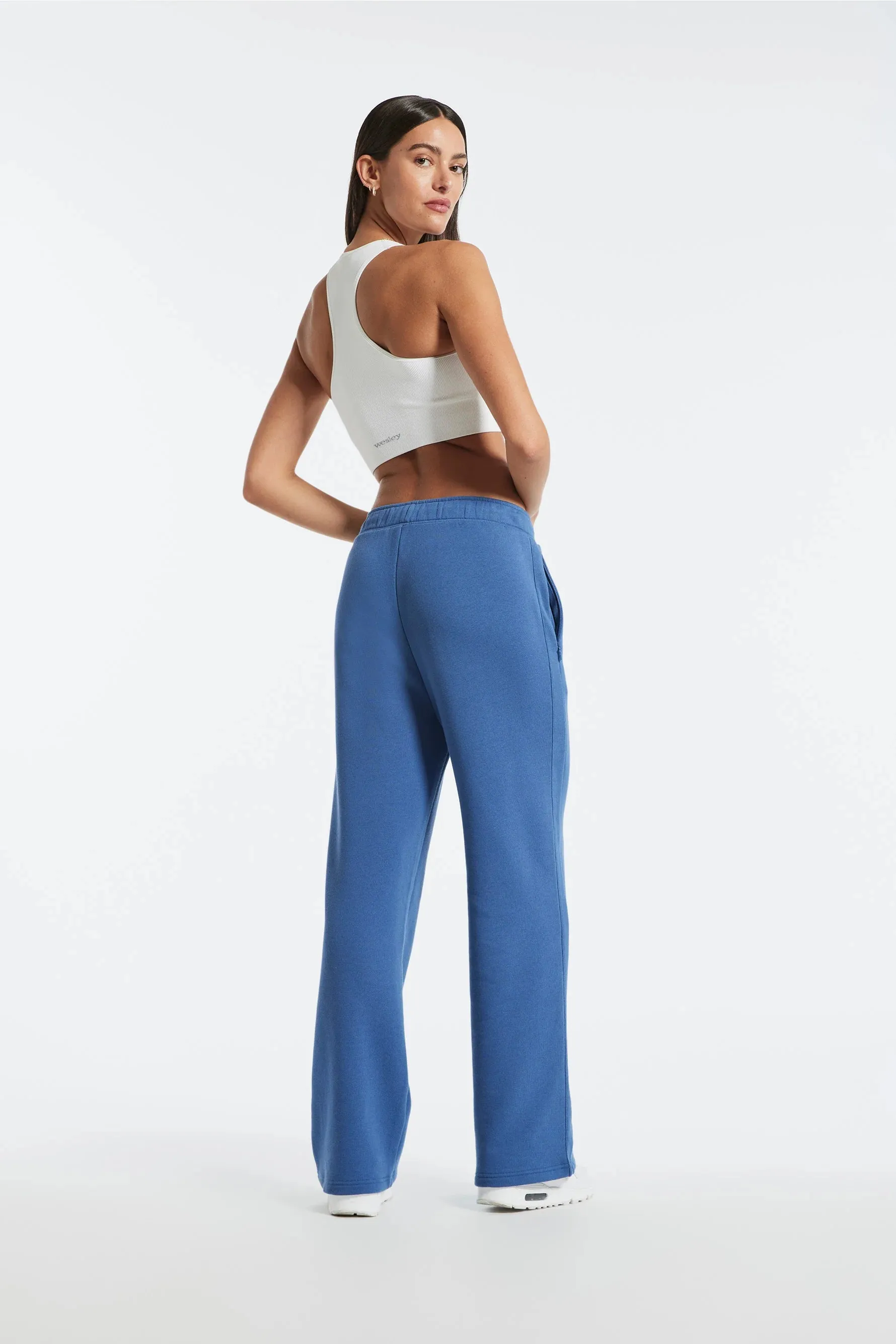 Beekman Cotton Terry Wide Leg Sweatpant