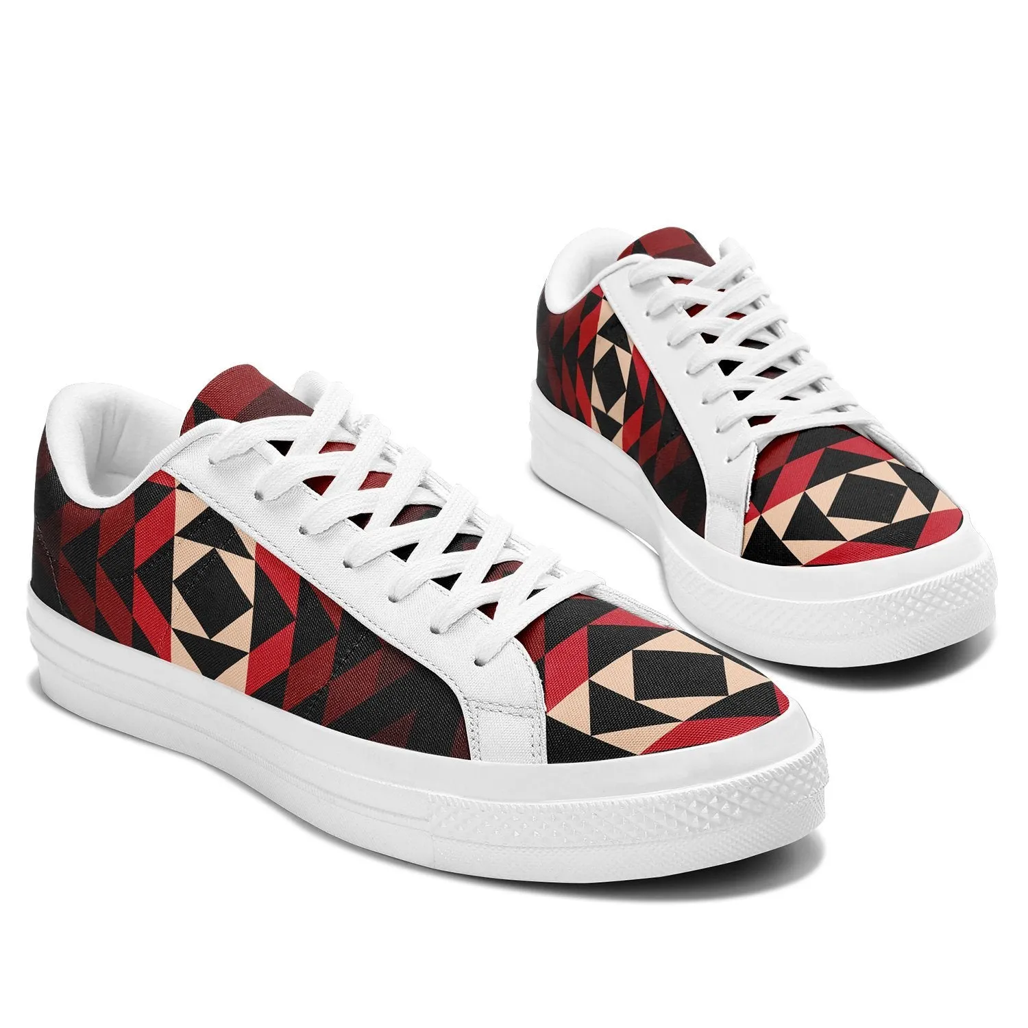 Black Rose Aapisi Low Top Canvas Shoes White Sole