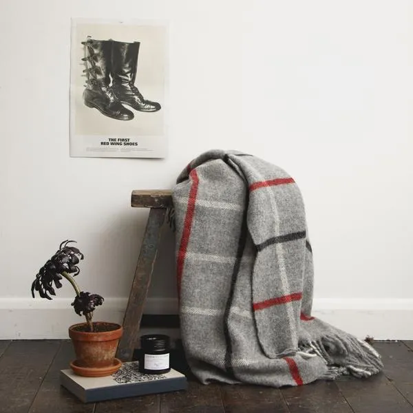 British Made 100% Wool Cabin Blanket