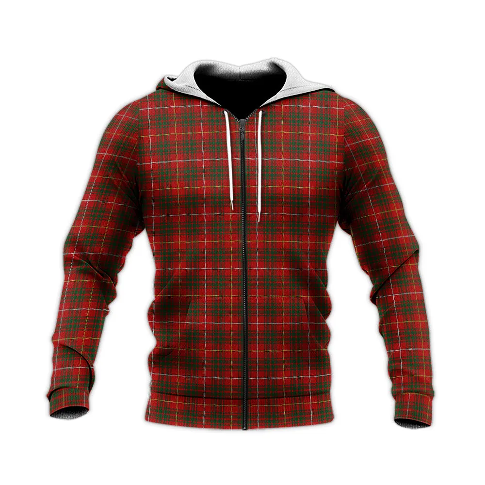 Bruce Tartan Knitted Hoodie