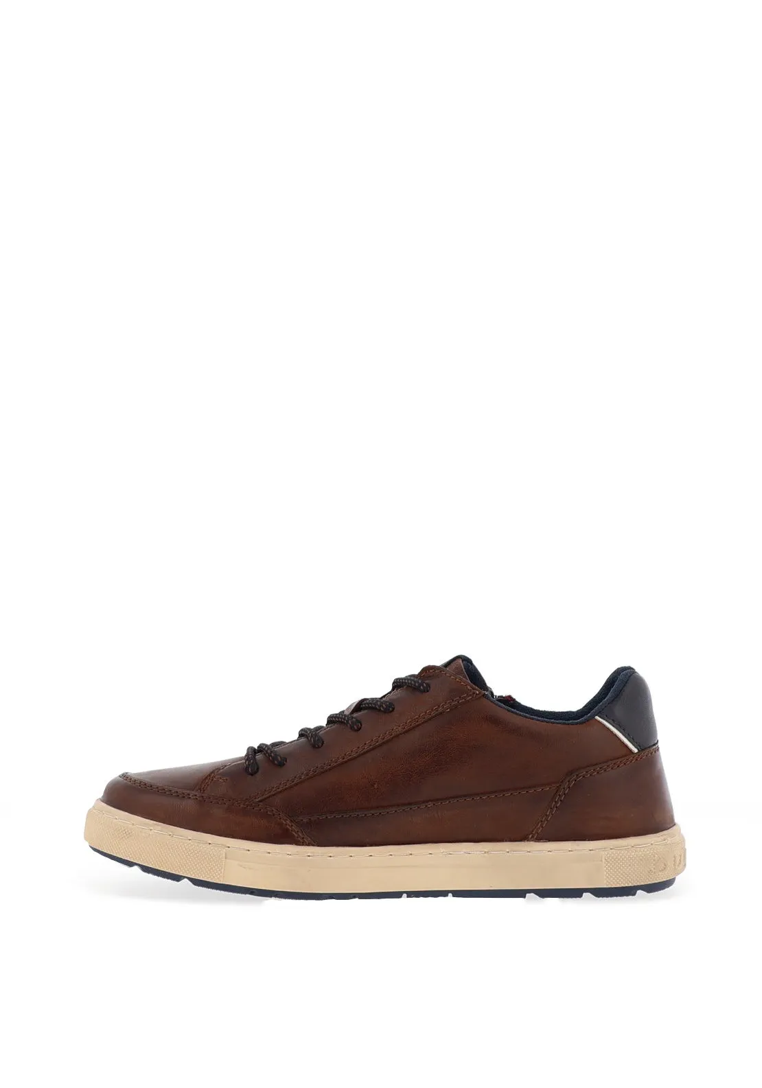 Bugatti Size Zip Casual Shoes, Brown