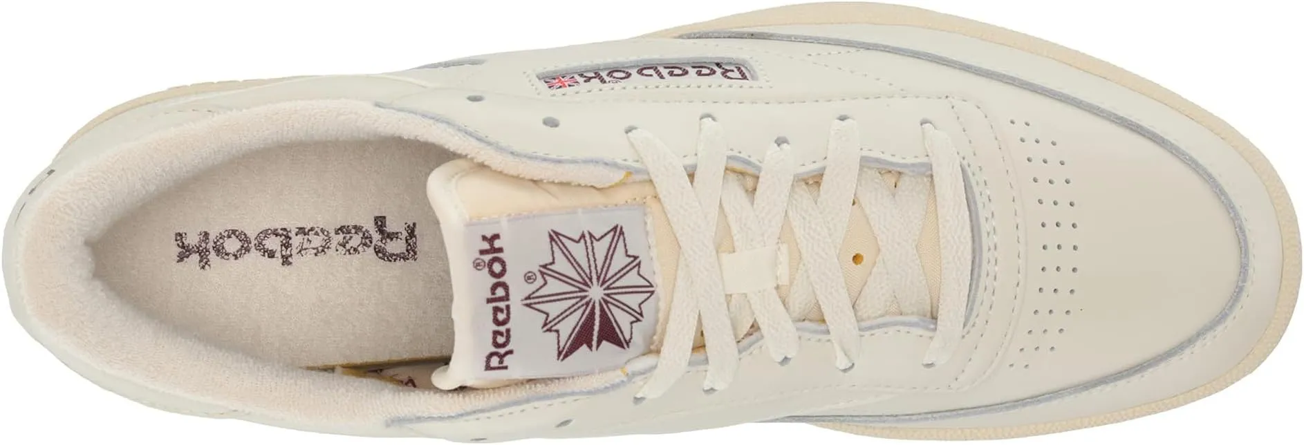 Club C 85 Reebok Sneakers, Chalk/Alabaster/Maroon