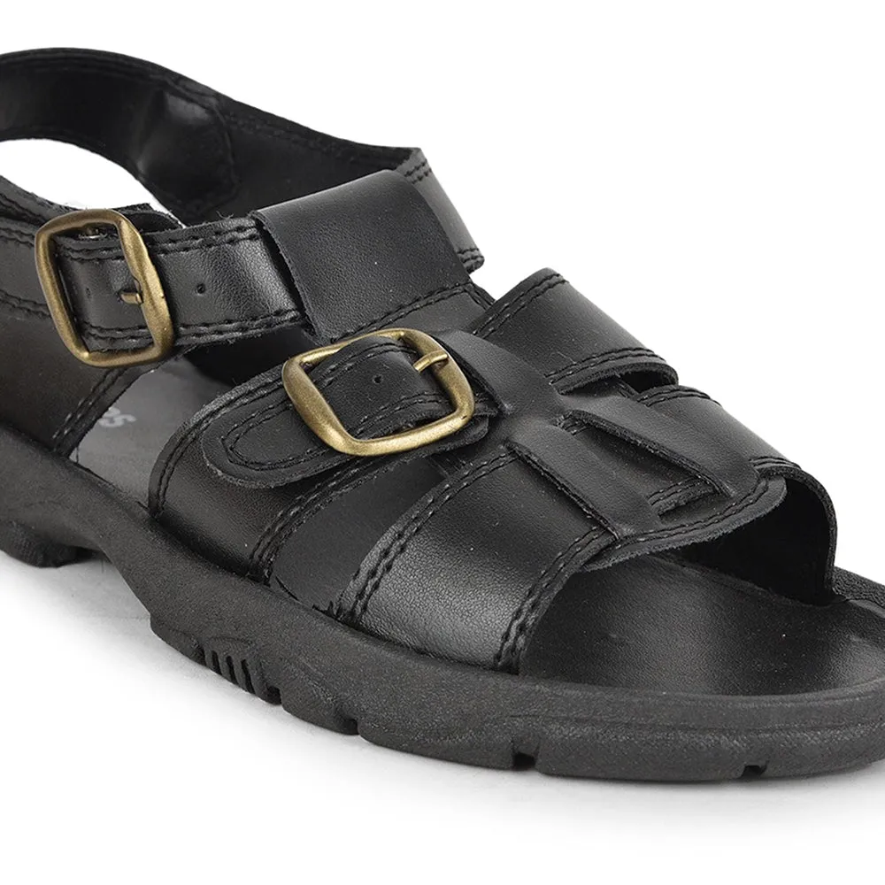 Coolers Casual (Black) Sandals For Men PHILIP-01 By Liberty