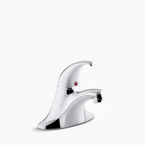 Coralais Centerset 1.2 gpm Single-Handle Bathroom Faucet in Polished Chrome with Plastic Drain