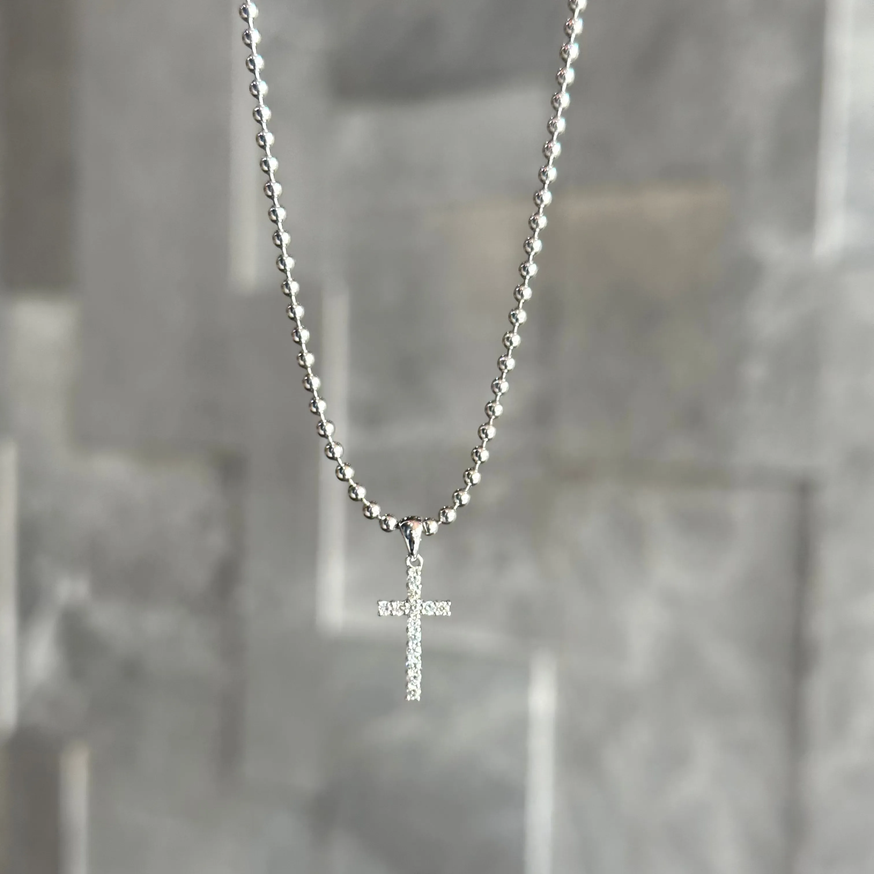 DIAMOND CROSS CHARM