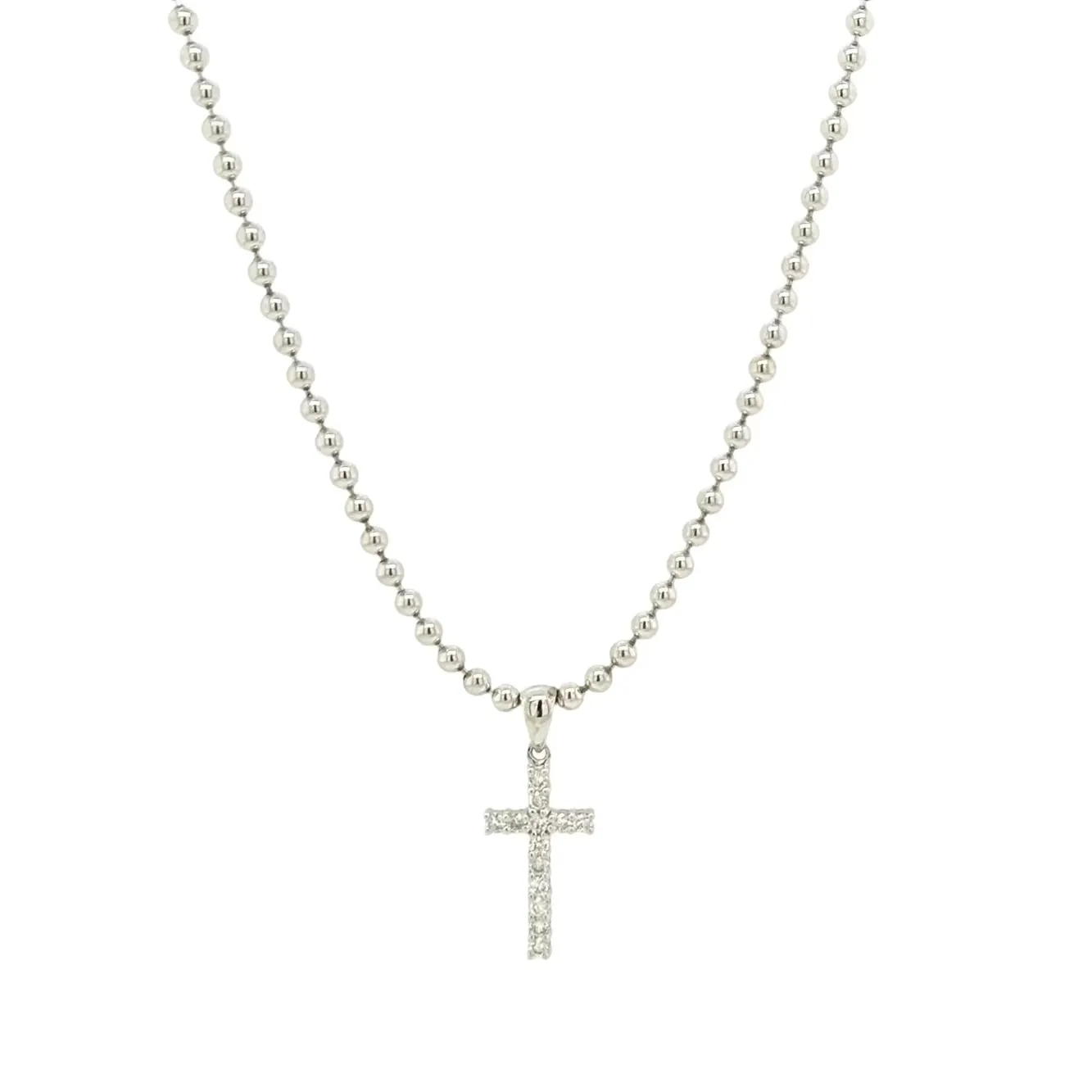 DIAMOND CROSS CHARM