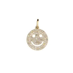 DIAMOND SMILEY FACE CHARM