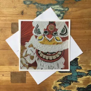 diFV-art Lion Dance Greeting Card