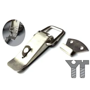 Draw Latch Buckle With Lock Nickel 40mm