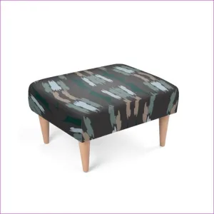 Earth Tone Burst Bespoke Footstool