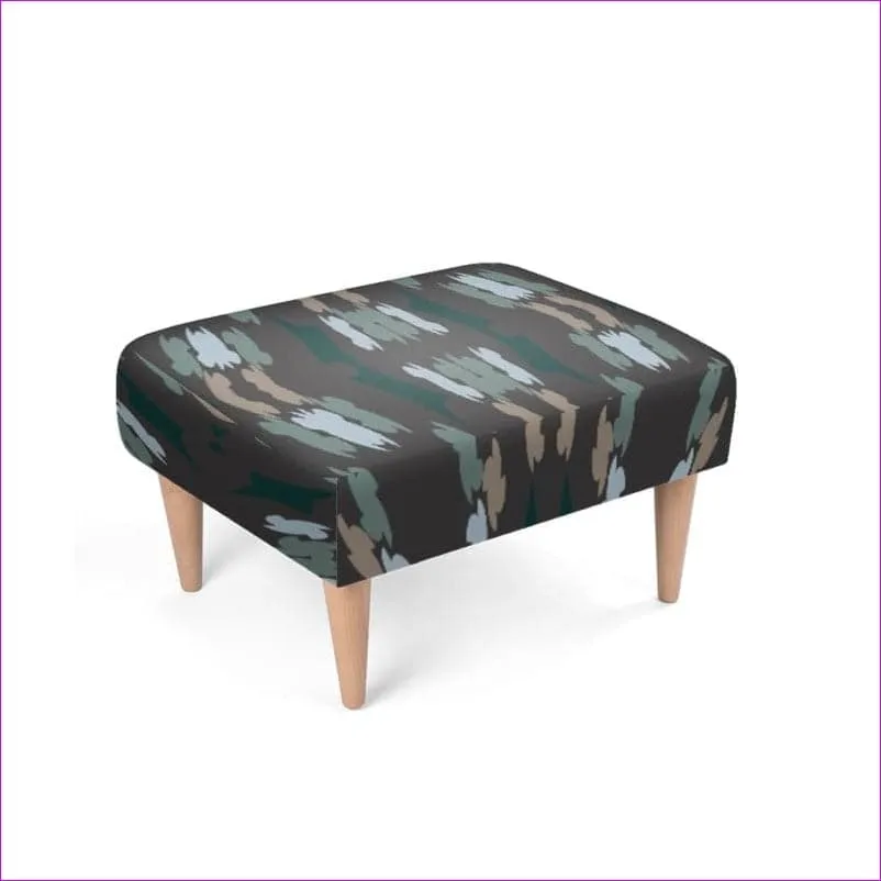 Earth Tone Burst Bespoke Footstool