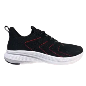 Erke Cushioning Shoes Men Running Black/Red 11120103417-001