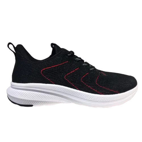 Erke Cushioning Shoes Men Running Black/Red 11120103417-001