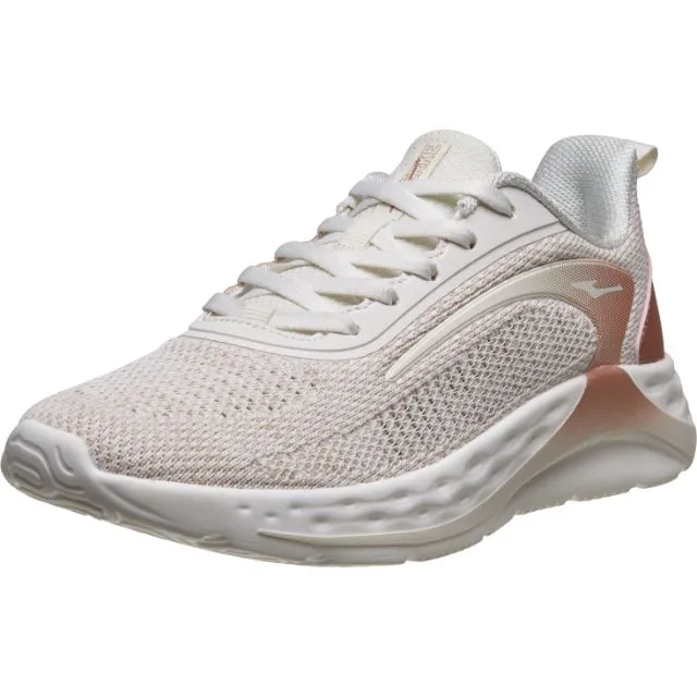 Erke Cushioning Women Running Shoes White/Pink Gold