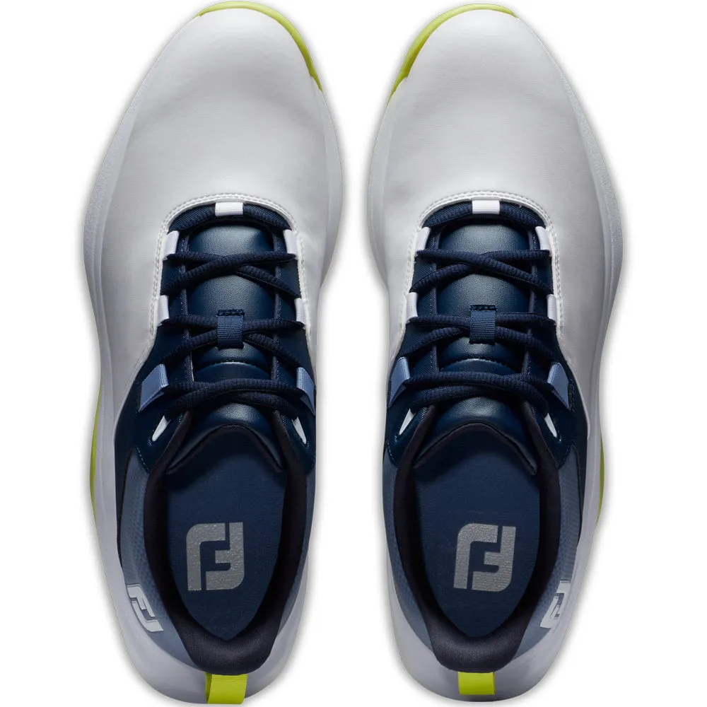 FootJoy ProLite Spikeless Waterproof Shoes - White/Navy/Lime