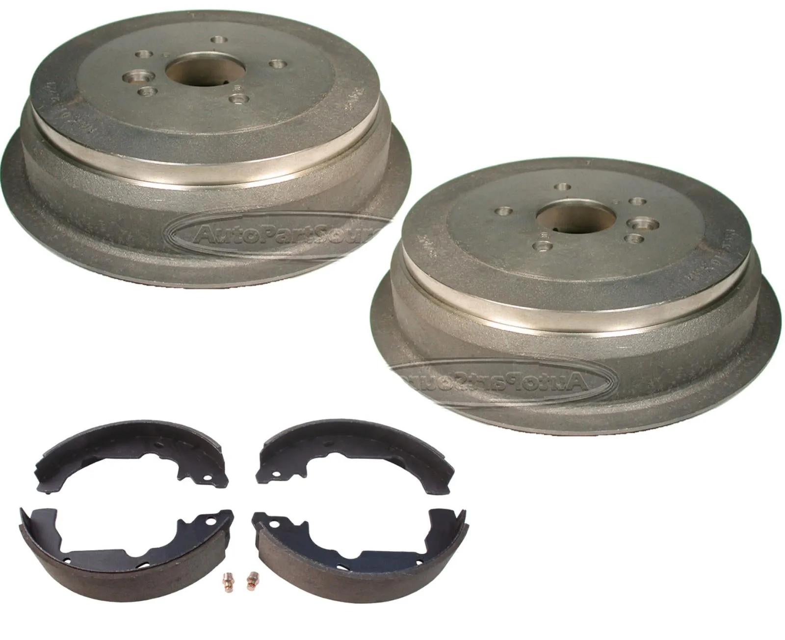 For 1998-2003 Toyota Sienna Rear Left & Right Brake Drums & Brake Shoes