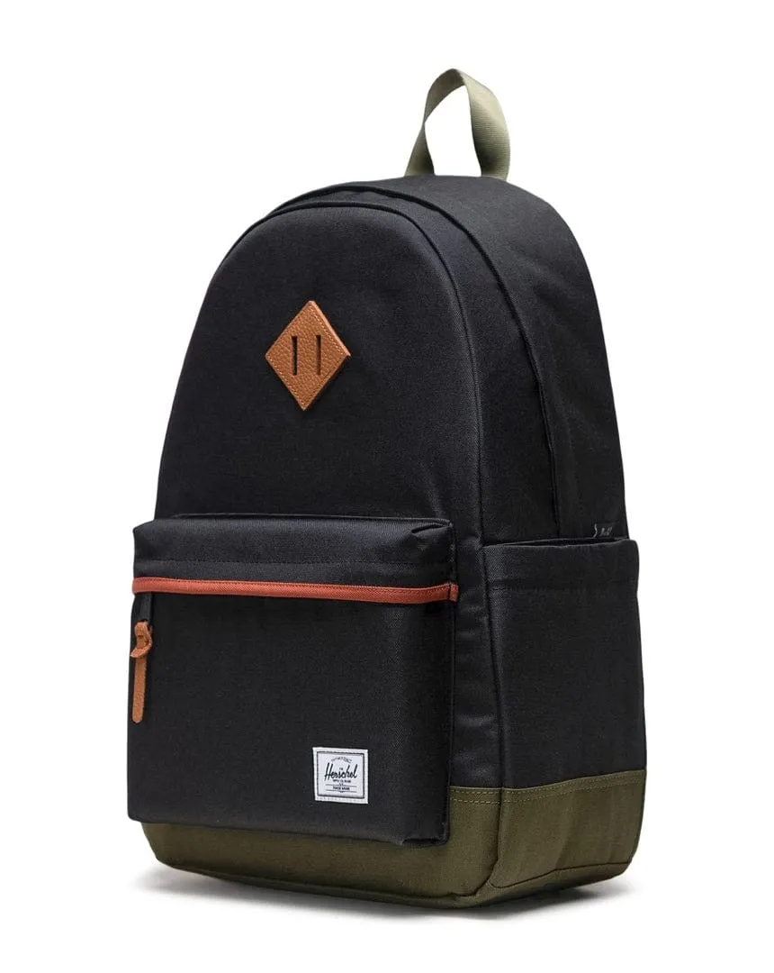 Herschel Heritage Backpack - Black / Ivy